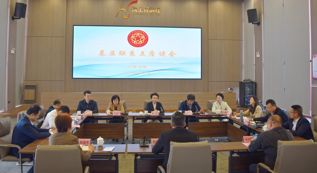 程紅在廣西北海基層聯系點開展調研工作